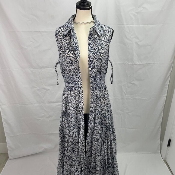 CHELSEA & THEODORE NWT Cotton dress flowy sleeveless - Picture 6 of 10